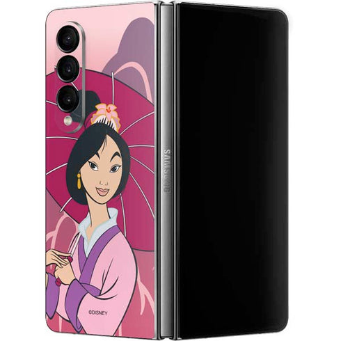 Disney Mulan with Umbrella Galaxy Z Fold4 5G Skin