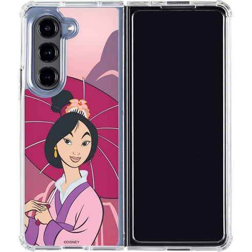 Disney Mulan with Umbrella Galaxy Z Fold5 5G Clear Case