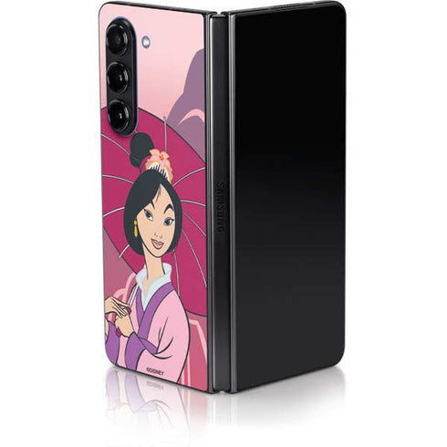 Disney Mulan with Umbrella Galaxy Z Fold5 5G Skin