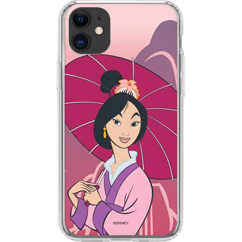 Disney Mulan with Umbrella iPhone 11 Clear Case