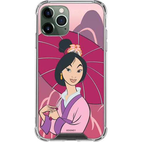 Disney Mulan with Umbrella iPhone 11 Pro Max Clear Case