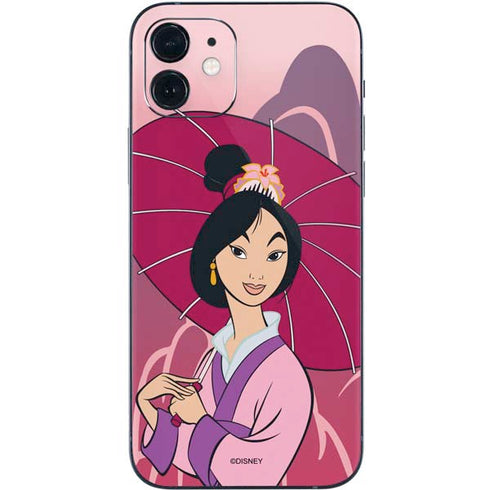 Disney Mulan with Umbrella iPhone 12 Mini Skin