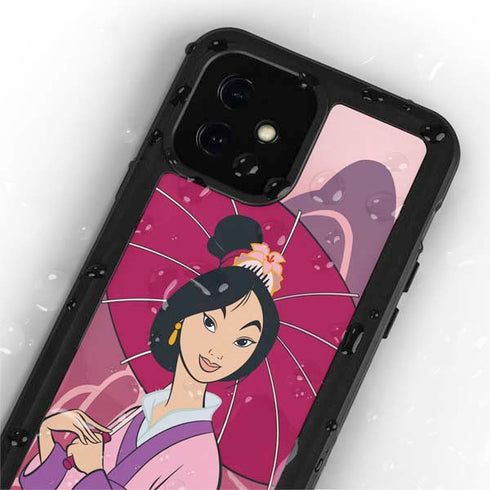 Disney Mulan with Umbrella iPhone 12 Mini Waterproof Case