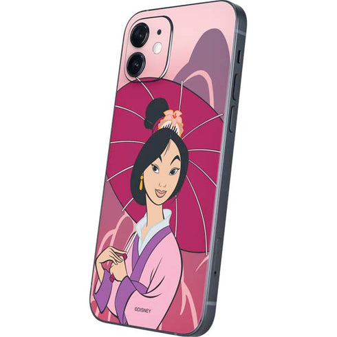 Disney Mulan with Umbrella iPhone 12 Skin