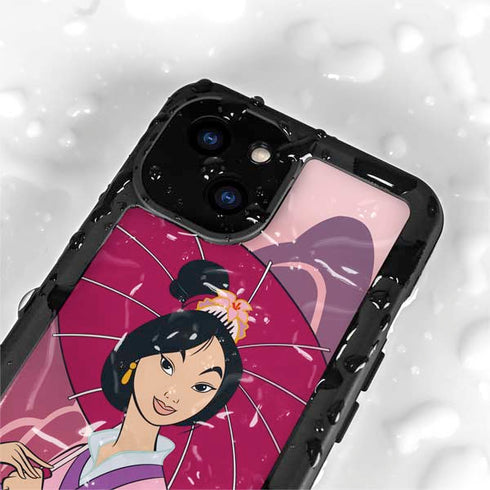 Disney Mulan with Umbrella iPhone 13 Mini Waterproof Case