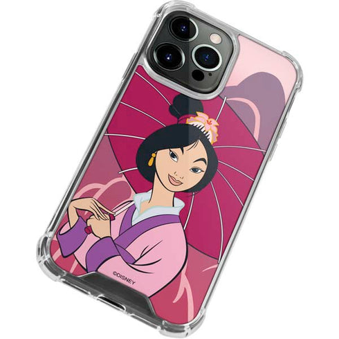 Disney Mulan with Umbrella iPhone 13 Pro Clear Case