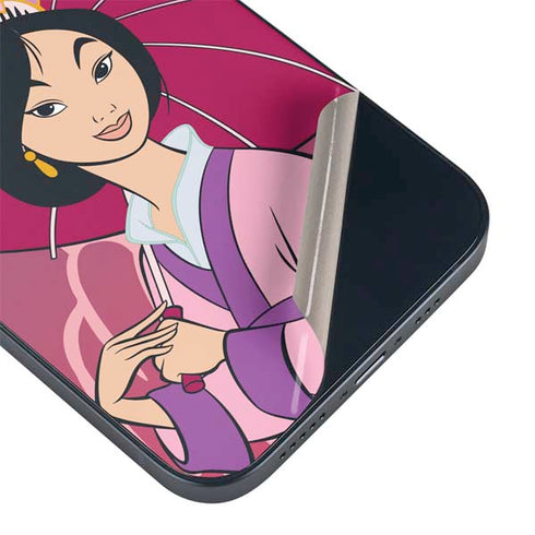 Disney Mulan with Umbrella iPhone 14 Plus Skin