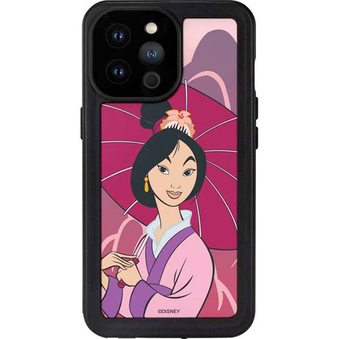 Disney Mulan with Umbrella iPhone 14 Pro Max Waterproof Case