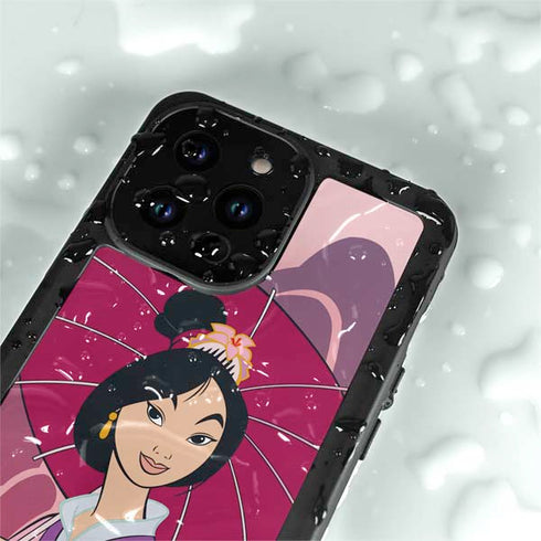 Disney Mulan with Umbrella iPhone 14 Pro Max Waterproof Case