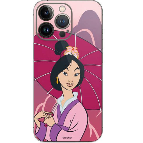 Disney Mulan with Umbrella iPhone 15 Pro Skin