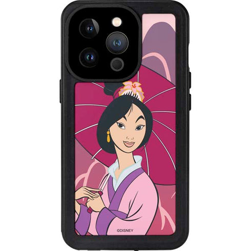 Disney Mulan with Umbrella iPhone 14 Pro Waterproof Case