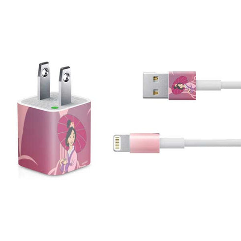 Disney Mulan with Umbrella iPhone Charger (5W USB) Skin