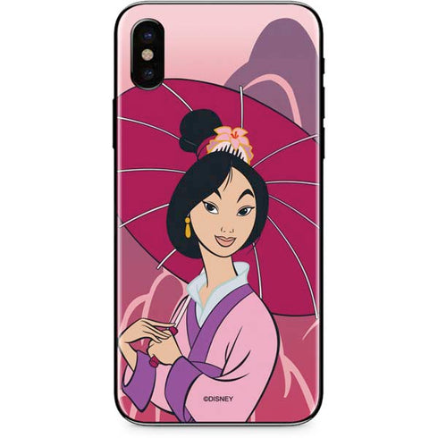 Disney Mulan with Umbrella iPhone XS Skin