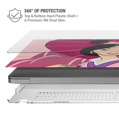 Disney Mulan with Umbrella MacBook Pro 16in (2021-25) Case plus Skin