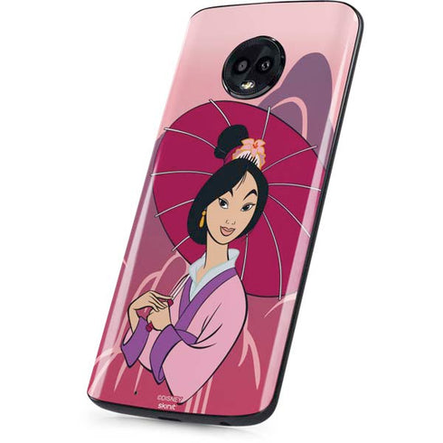 Disney Mulan with Umbrella Moto G6 Skin