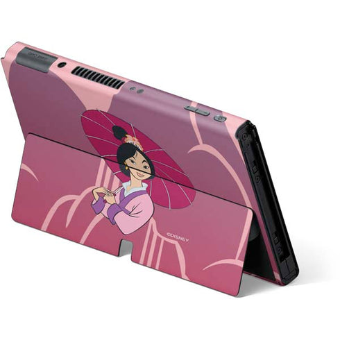 Disney Mulan with Umbrella Nintendo Switch OLED (2021) Skin