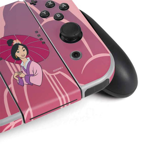Disney Mulan with Umbrella Nintendo Switch OLED (2021) Skin