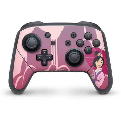 Disney Mulan with Umbrella Nintendo Switch Pro Controller Skin