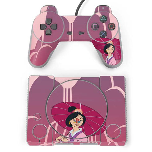 Disney Mulan with Umbrella PlayStation Classic Bundle Skin