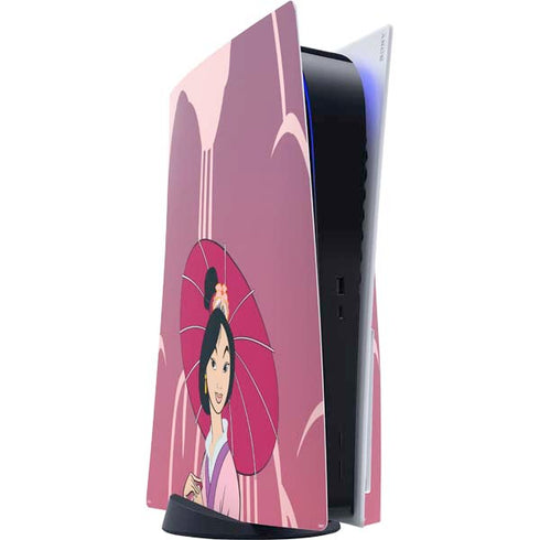Disney Mulan with Umbrella PS5 Console Skin