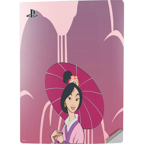 Disney Mulan with Umbrella PS5 Digital Edition Console Skin