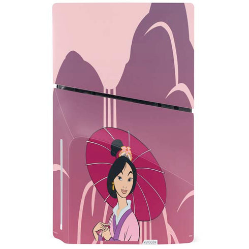 Disney Mulan with Umbrella PS5 Slim Disk Console Skin