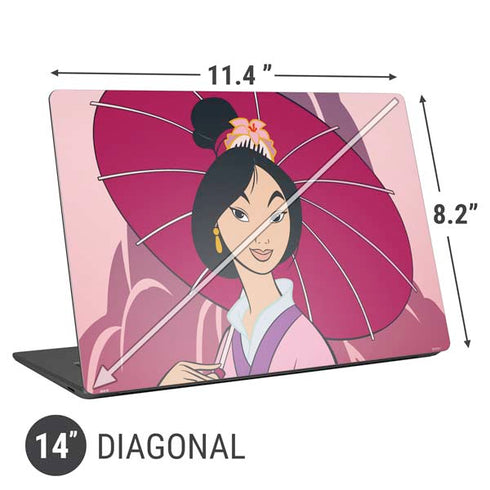 Disney Mulan with Umbrella Universal Laptop 14in (11.4 x 8.2in) Skin