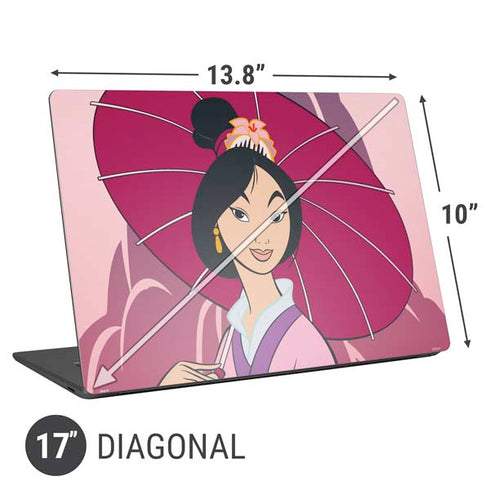 Disney Mulan with Umbrella Universal Laptop 17in (13.8 x 10in) Skin