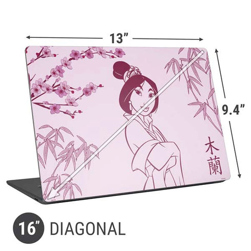 Disney Mulan Character Art Universal Laptop 16in (13 x 9.4in) Skin