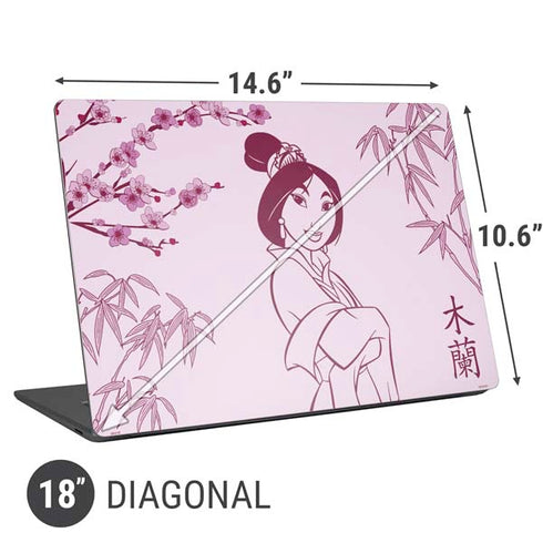 Disney Mulan Character Art Universal Laptop 18in (14.6 x 10.6in) Skin