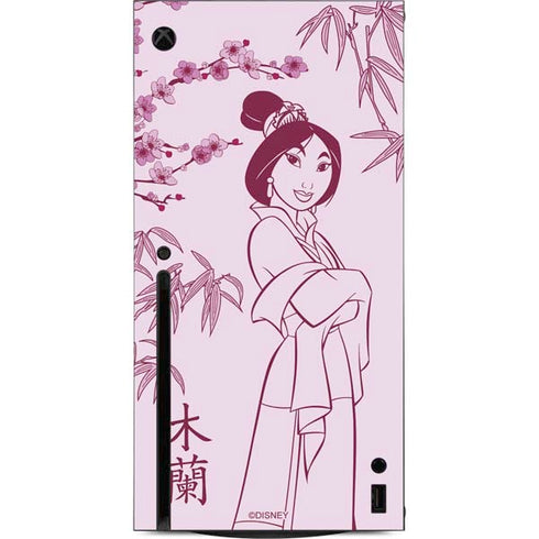Disney Mulan Character Art Xbox Series X Console Skin