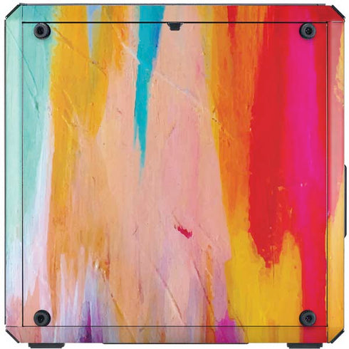 Etta Vee Multicolor Brush Stroke Cooler Master MasterBox Q300L Mini Tower Skin