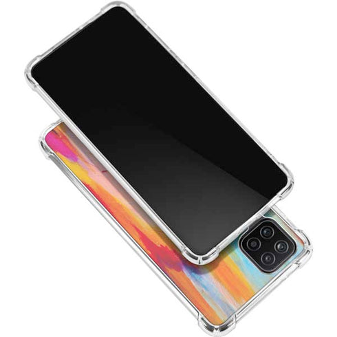 Etta Vee Multicolor Brush Stroke Galaxy A12 Clear Case