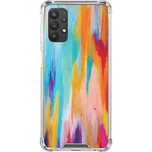 Etta Vee Multicolor Brush Stroke Galaxy A32 5G Clear Case