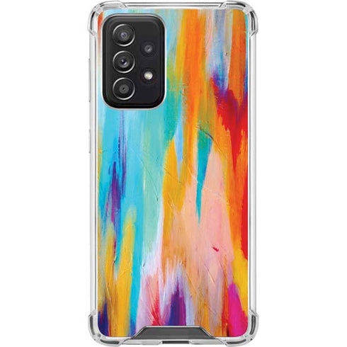 Etta Vee Multicolor Brush Stroke Galaxy A52 5G Clear Case