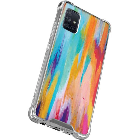 Etta Vee Multicolor Brush Stroke Galaxy A71 5G Clear Case