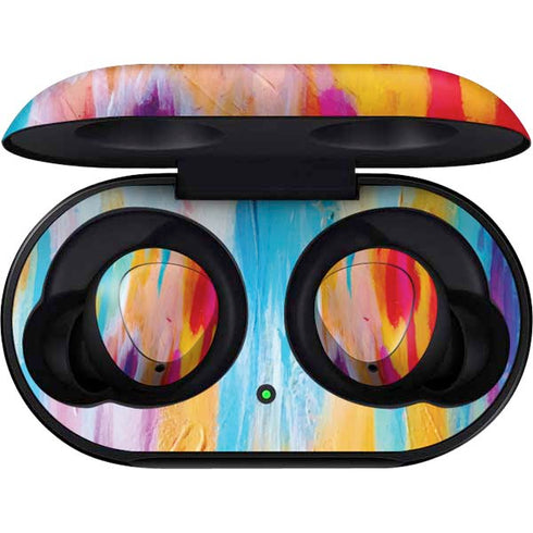 Etta Vee Multicolor Brush Stroke Galaxy Buds Skin