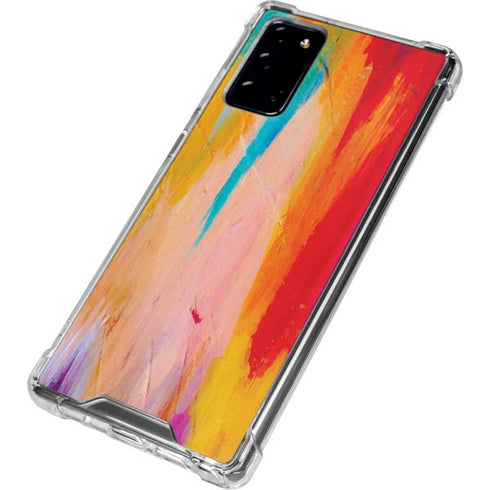 Etta Vee Multicolor Brush Stroke Galaxy Note20 5G Clear Case