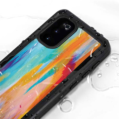 Etta Vee Multicolor Brush Stroke Galaxy S20 Waterproof Case
