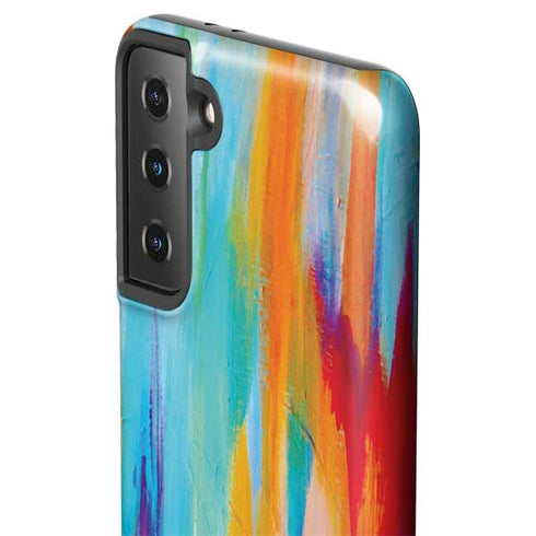 Etta Vee Multicolor Brush Stroke Galaxy S21 FE Pro Case