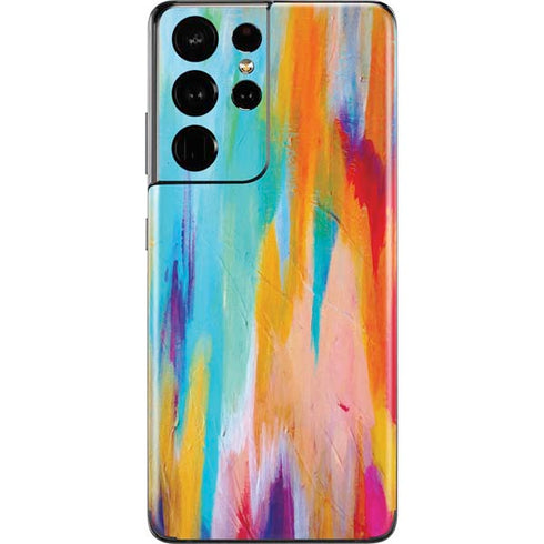 Etta Vee Multicolor Brush Stroke Galaxy S21 Ultra 5G Skin