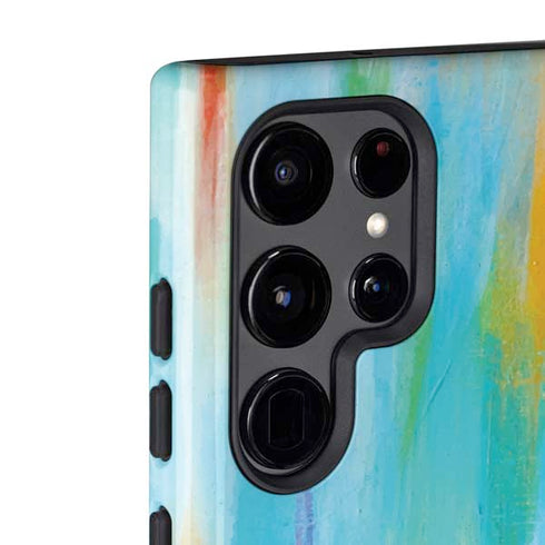 Etta Vee Multicolor Brush Stroke Galaxy S22 Ultra Pro Case