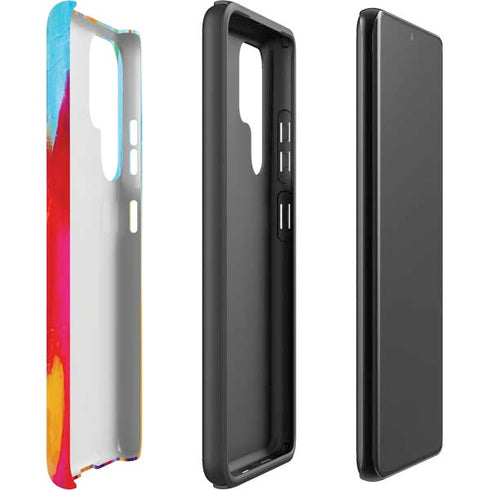 Etta Vee Multicolor Brush Stroke Galaxy S22 Ultra Pro Case