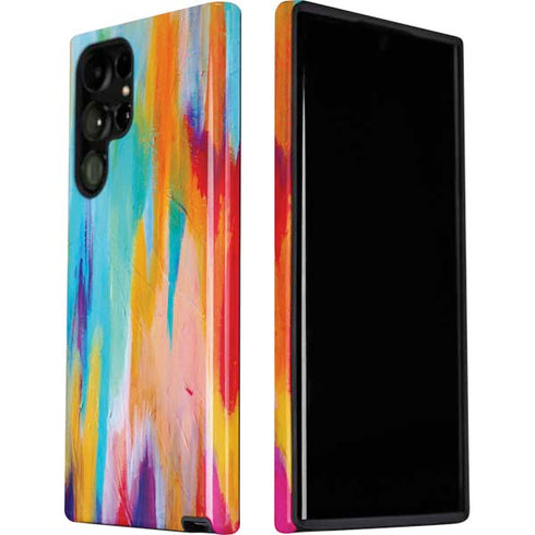 Etta Vee Multicolor Brush Stroke Galaxy S22 Ultra Pro Case