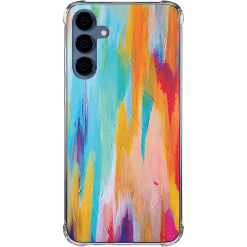 Multicolor Brush Stroke by Etta Vee Galaxy S24 Clear Case