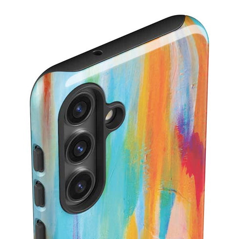 Multicolor Brush Stroke by Etta Vee Galaxy S24 Impact Case
