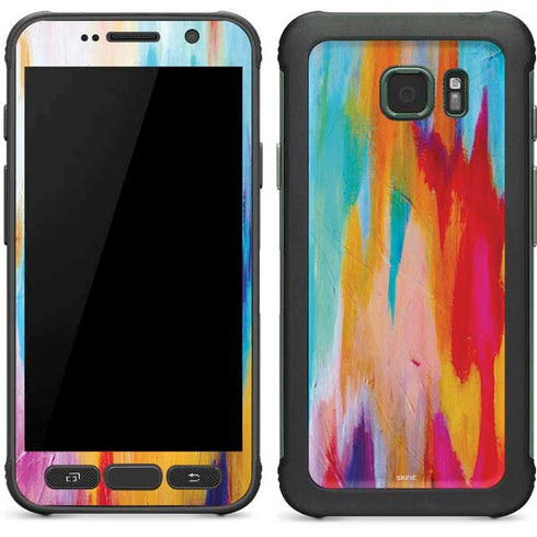 Etta Vee Multicolor Brush Stroke Galaxy S7 Active Skin