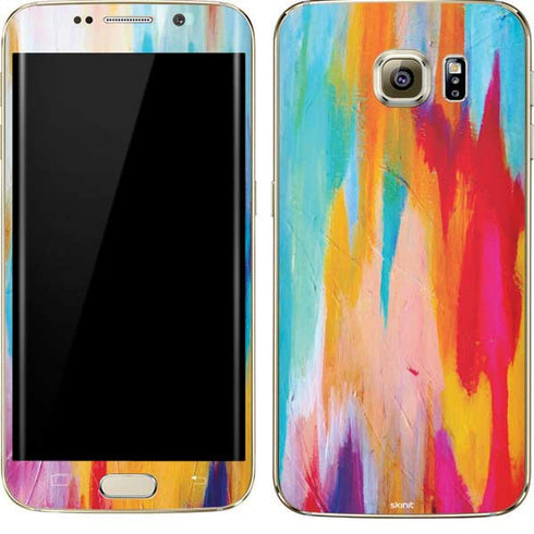 Etta Vee Multicolor Brush Stroke Galaxy S7 Edge Skin
