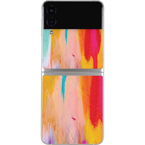 Etta Vee Multicolor Brush Stroke Galaxy Z Flip3 5G Skin