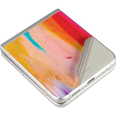 Etta Vee Multicolor Brush Stroke Galaxy Z Flip3 5G Skin